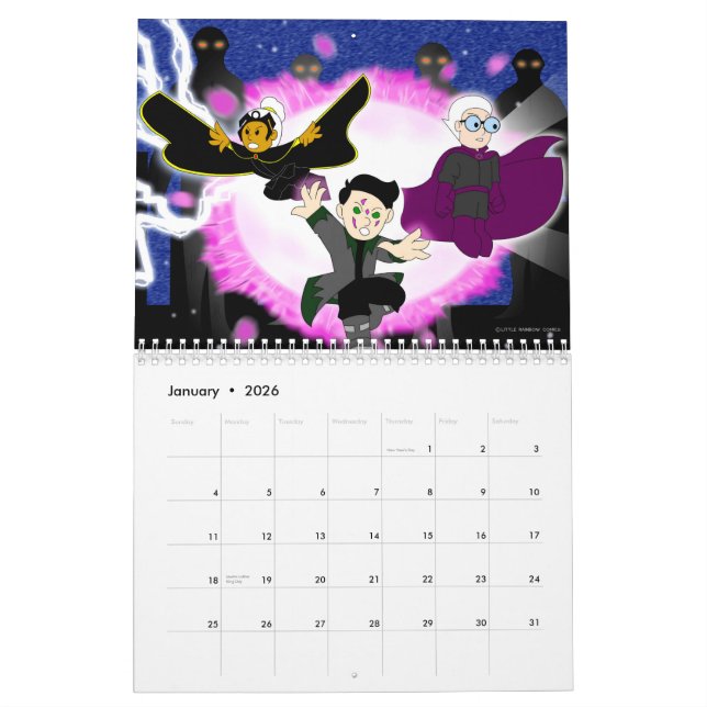 Little Rainbow Comics 2015 Calendar (Jan 2026)