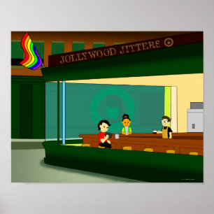 Little Rainbow Diner Poster