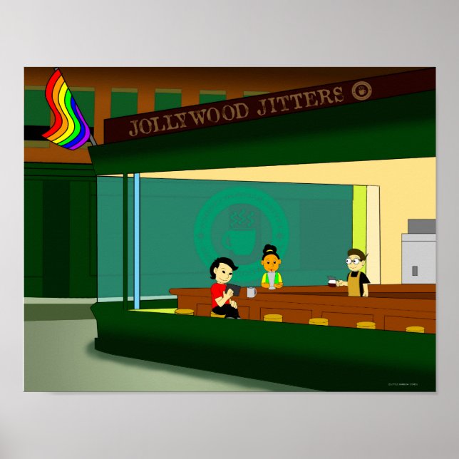 Little Rainbow Diner Poster (Front)