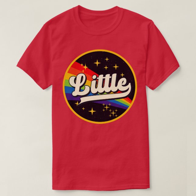 Little Rainbow In Space Vintage Style T-Shirt (Design Front)