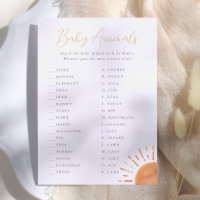 Little Ray of Sunshine Baby Animals Game