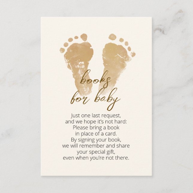 Little Ray of Sunshine Baby Shower Books for Baby Enclosure Card (Front)