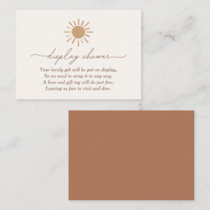Little Ray of Sunshine Baby Shower Display Shower Enclosure Card