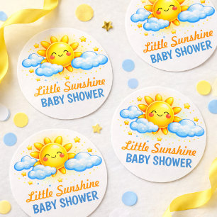 Little Ray Of Sunshine Baby Shower Favour Label