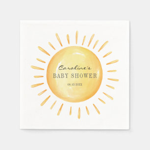 Little Ray Of Sunshine Baby Shower Napkin
