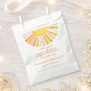 Little Ray of Sunshine Baby Shower Thank You Favour Bags