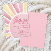 Little Ray Of Sunshine Boho Baby Shower