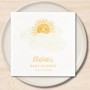 Little Ray Of Sunshine Gender-Neutral Baby Shower Napkin