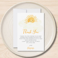 Little Ray Of Sunshine Gender-Neutral Baby Shower