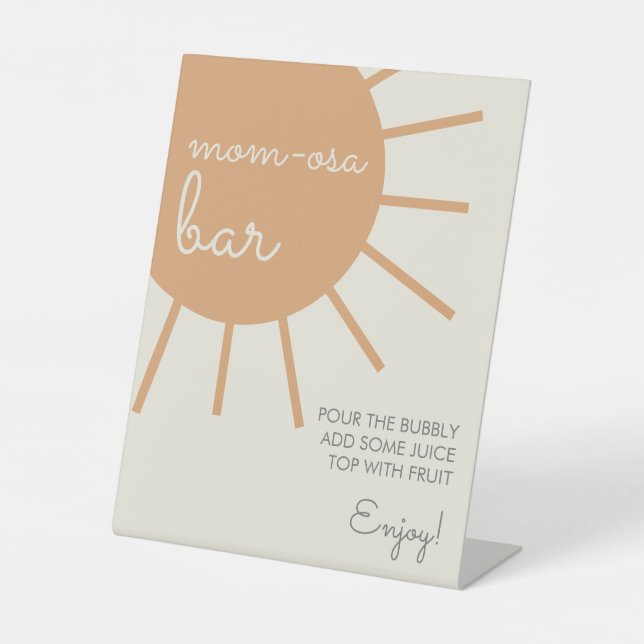 Little Ray of Sunshine Mum-Osa Bar Sign (Front)
