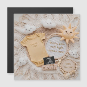 Little ray of Sunshine pregnancy announcement card