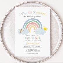 Little Ray of Sunshine Rainbow Baby Shower