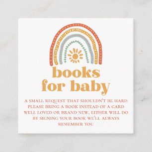 Little Ray of Sunshine Rainbow Books for baby card
