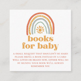 Little Ray of Sunshine Rainbow Books for baby card