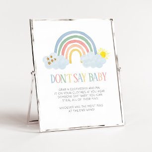 Little Ray of Sunshine Rainbow Don't Say Baby Sign