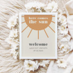 Little Ray of Sunshine Vintage Welcome Poster<br><div class="desc">Our boho baby little ray of sunshine design features playful typography on an ivory and buff orange colour palette. This design is simply adorable for a modern minimal event in celebration of your little ray of sunshine. Find matching items to pair with your baby shower get together in our shop!...</div>