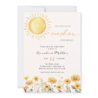 Little Ray Of Sunshine Wildflower Baby Shower 