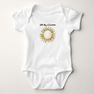Little Ray of Sunshine (Yellow) Baby Bodysuit