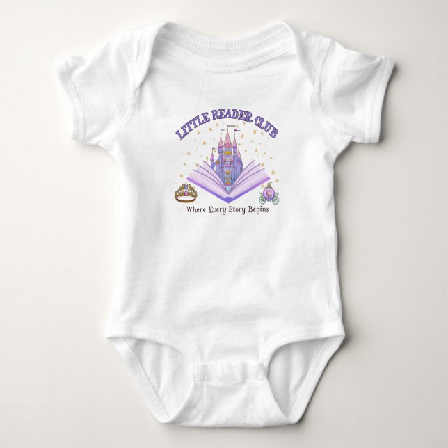 Little Reader Club Baby Bodysuit (Front)