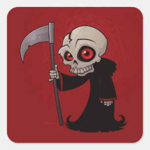 Little Reaper Square Sticker