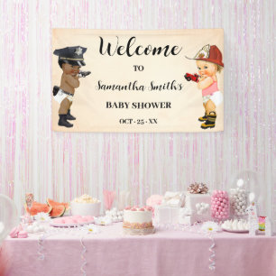 Little Recruit on the Way Welcome Baby Shower Banner