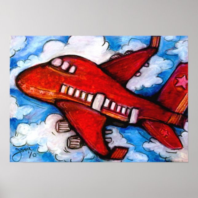 Little Red Aeroplane Poster (Front)