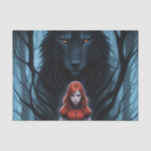 Little Red and the Wolf Decoupage Tissue Paper