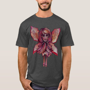 Little red autumn Fairy art Fall fairies designs T-Shirt