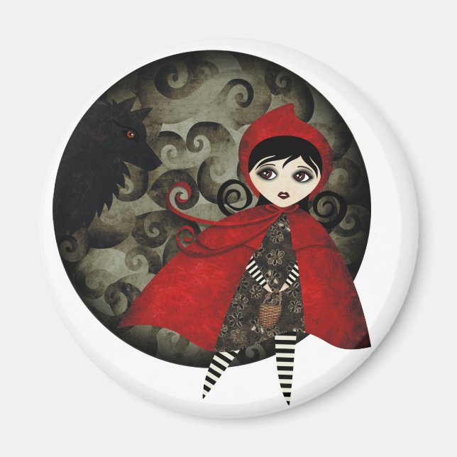 Little Red Capuccine Magnet (Front)