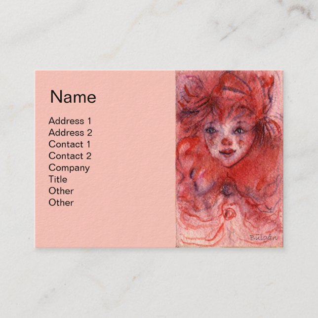 LITTLE RED CLOWN BUSINESS CARD (Front)