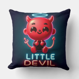 Little Red Devil Halloween Cushion