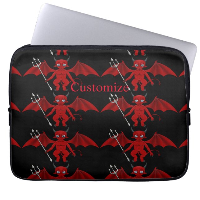 Little Red Devil Thunder_Cove  Laptop Sleeve (Front)