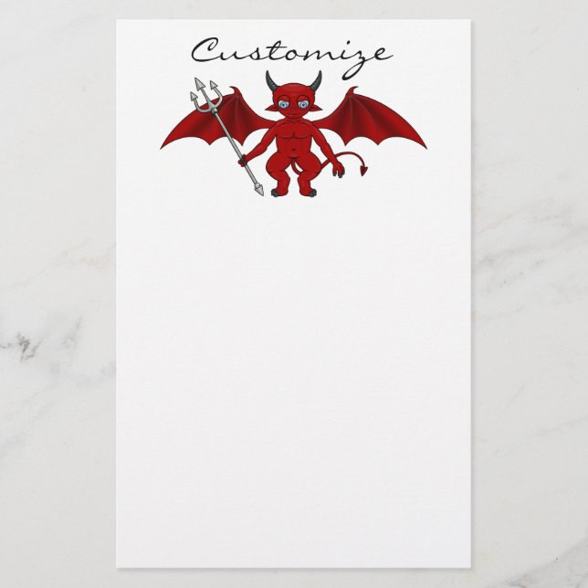 Little Red Devil Thunder_Cove Stationery (Front)