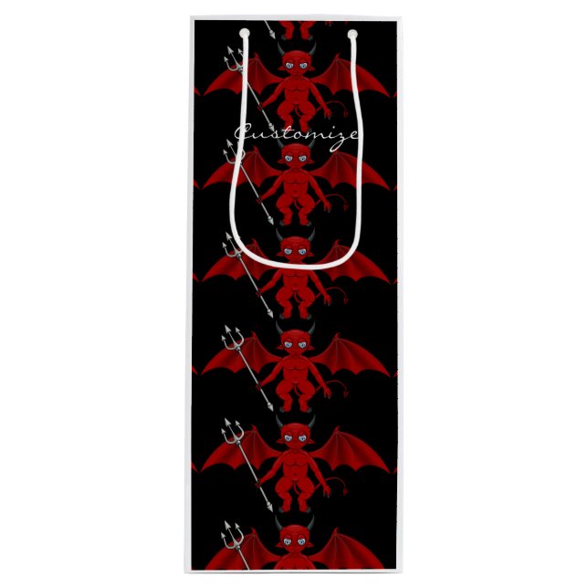 Little Red Devil Thunder_Cove Wine Gift Bag (Front)