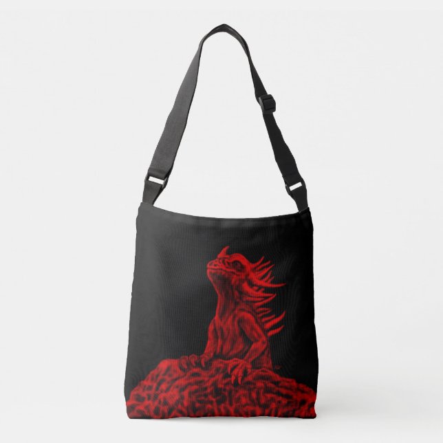 Little red Dragon Crossbody Bag (Front)
