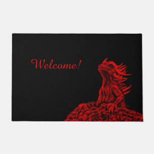 Little red Dragon Doormat