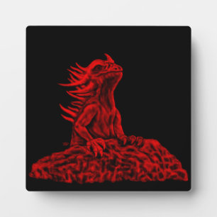 Little red Dragon Plaque