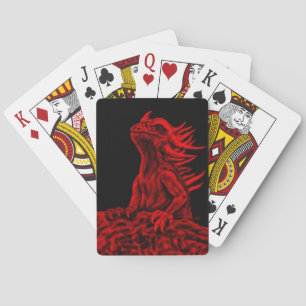 Little red Dragon Playing Cards