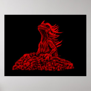 Little red Dragon Poster