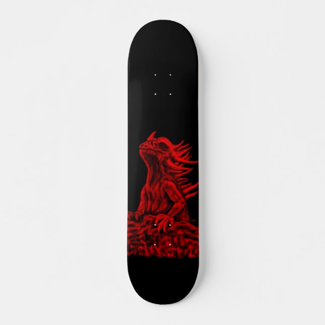 Little red Dragon Skateboard (Front)