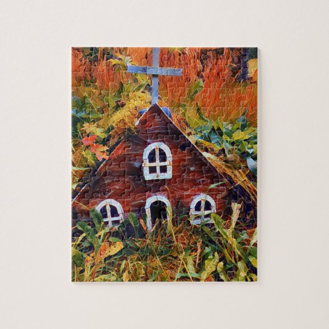 Little Red Fairy House Jigsaw Puzzle (Vertical)