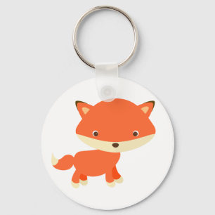 Little red fox key ring