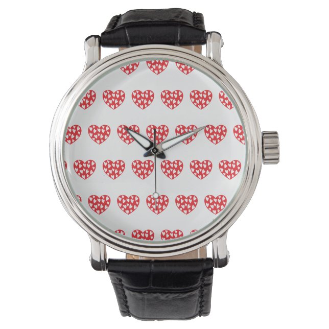 Little red hearts eWatch Watch (Front)