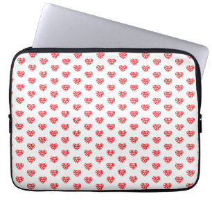 Little Red Hearts Laptop Sleeve
