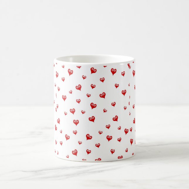 Little Red Hearts Mug (Center)