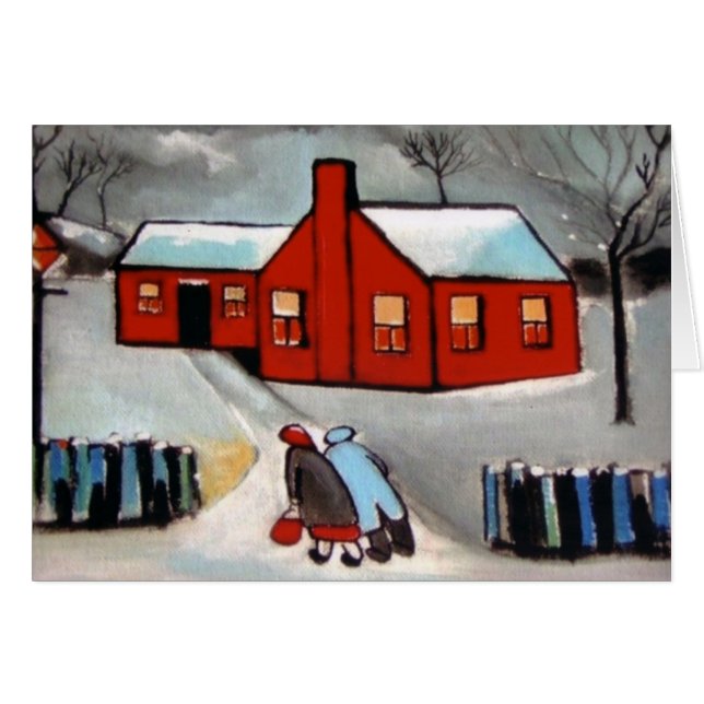 LITTLE RED HOUSE SNOW SCENE (Front Horizontal)