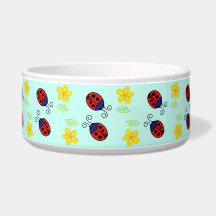 Little red ladybird pets bowl