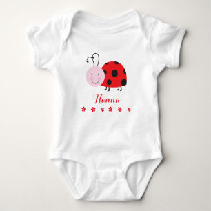 Little Red Ladybug Personalised Infant Creeper