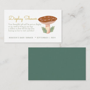 Little Red mushroom Display Shower Enclosure Card