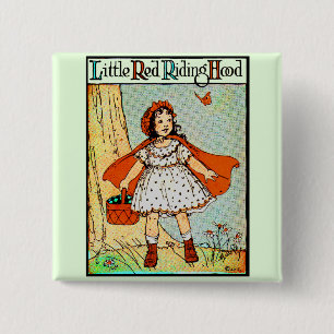 Little Red Riding Hood 15 Cm Square Badge